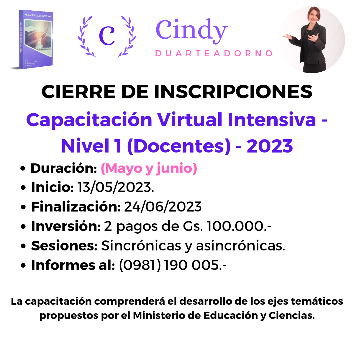 Iniciamos la Capacitación Virtual Intensiva para Nivel 1 Capacitaciones